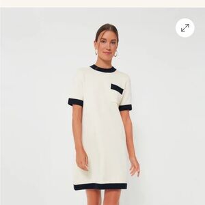 NWOT Tuckernuck Merritt Sweater Dress Navy and Cream sz S